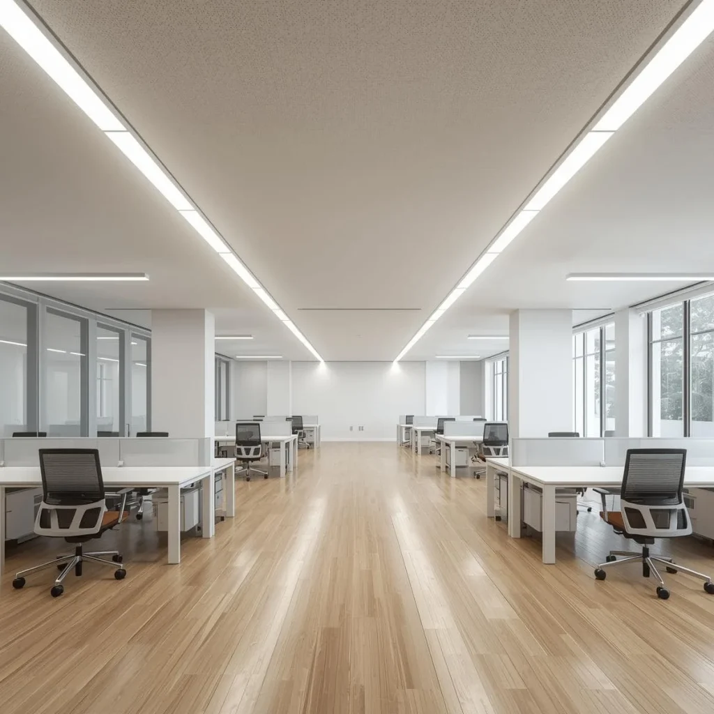 10 ایده خلاقانه نصب چراغ خطی در محیط اداری