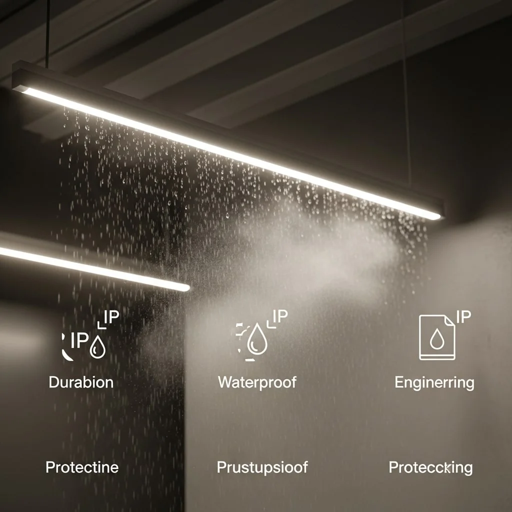 بررسی استانداردهای IP در چراغ‌های خطی